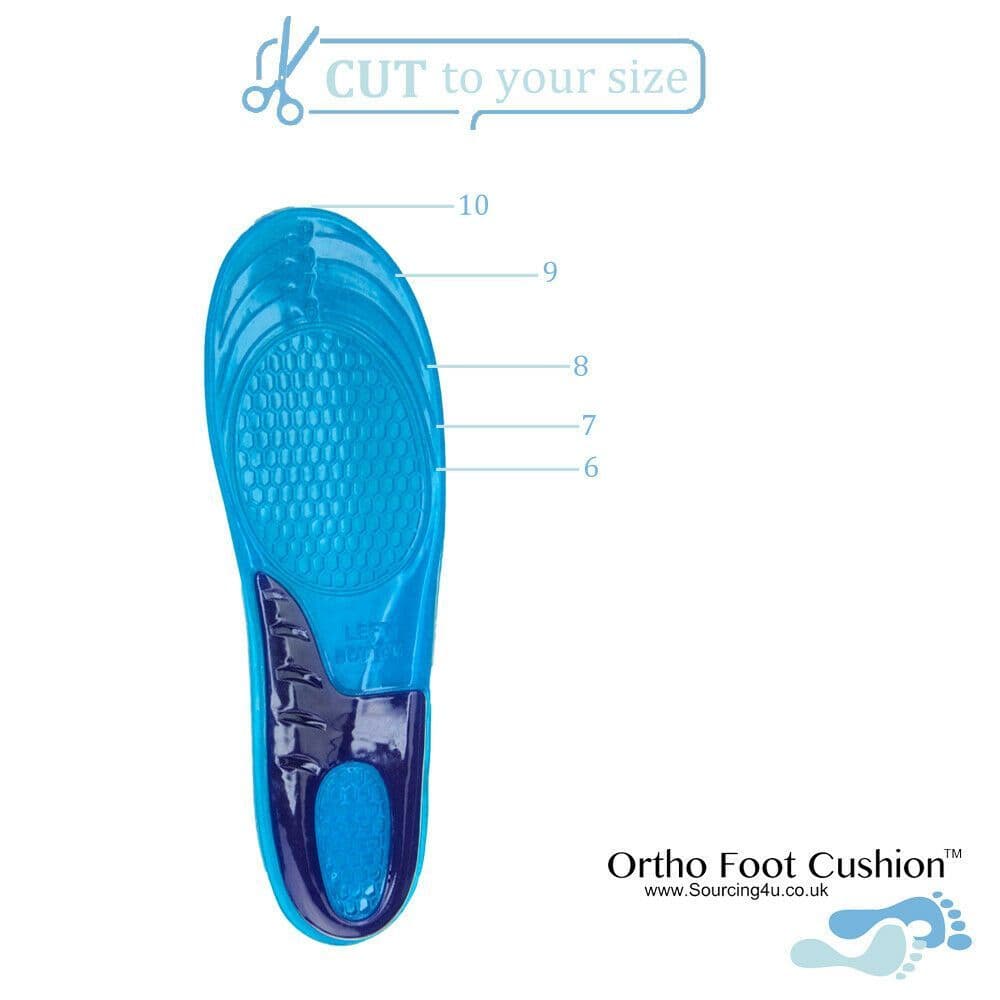 Shoe Support Arch Orthotic Gel Insoles Massaging Sport Pad Men Women Foot DKK 